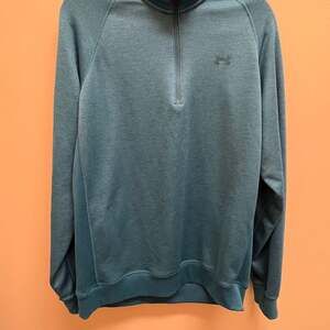 Men Under Armour XL 1/4 Zip Storm ColdGear Pullover/Sweater Gray Men